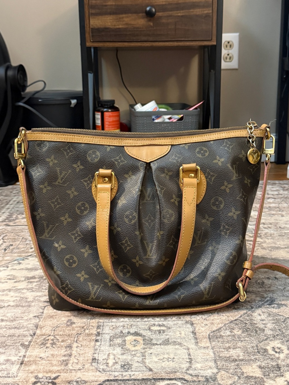 Louis Vuitton Monogram Canvas Tote with Vachetta Trim